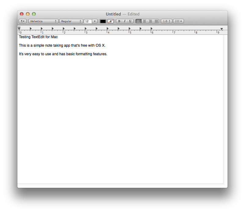 basic notepad for mac